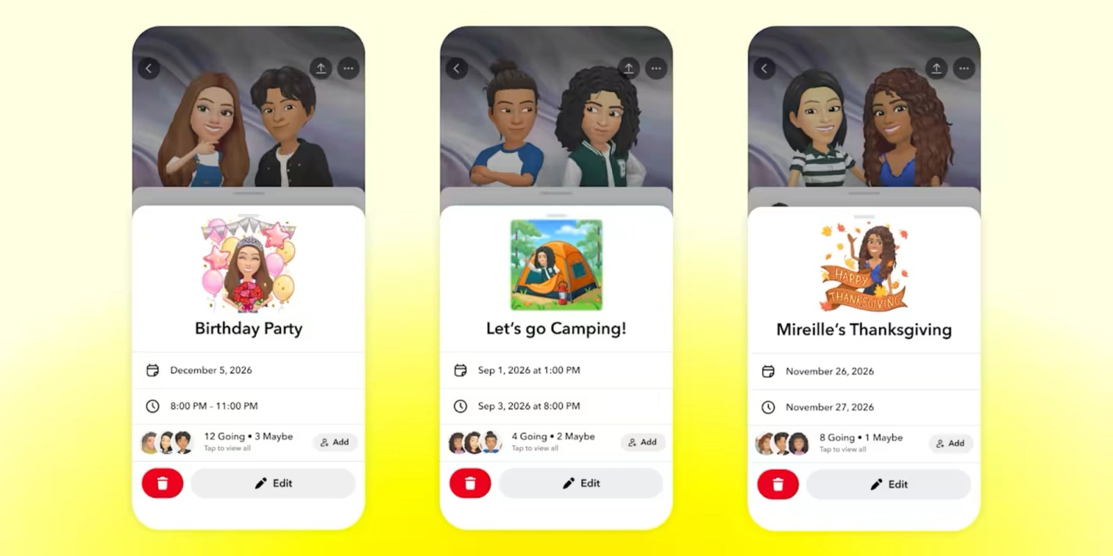 Snap добавил функцию планирования мероприятий — Snapchat Plans